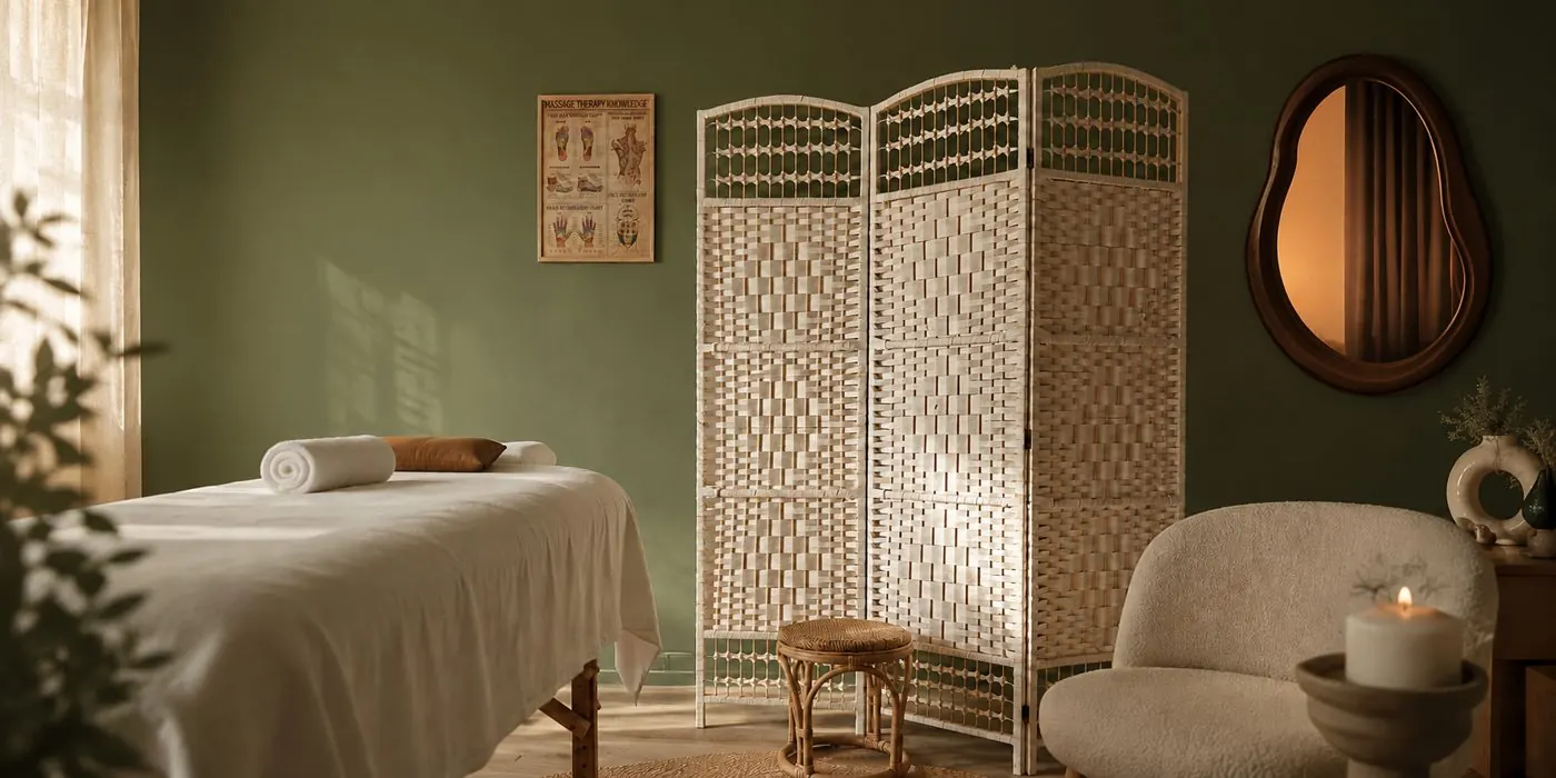 Praktijkruimte van massagepraktijk Lilies Studio in Lemele, Overijssel